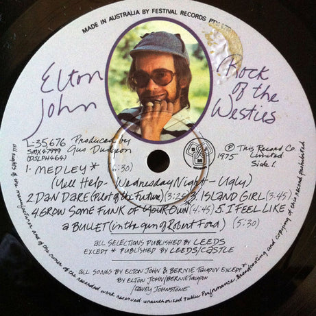 Elton John : Rock Of The Westies (LP, Album)