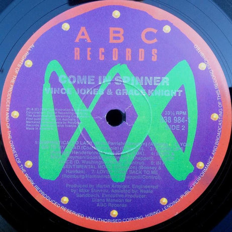 Vince Jones & Grace Knight : Come In Spinner (LP, Album)