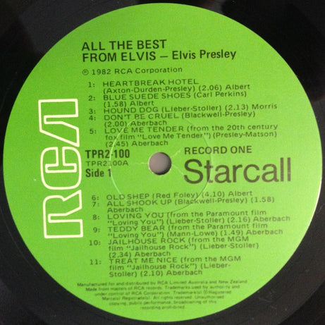 Elvis Presley : All The Best (2xLP, Comp, Gat)