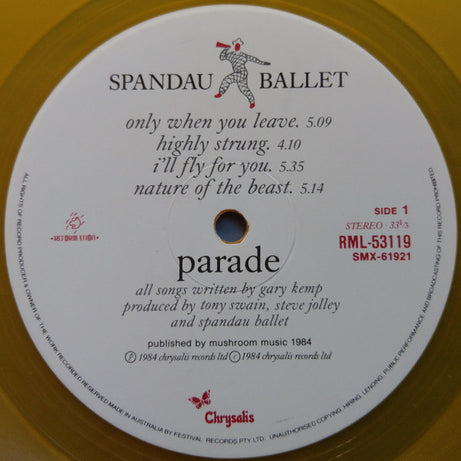 Spandau Ballet : Parade (LP, Album, Ltd, Yel)