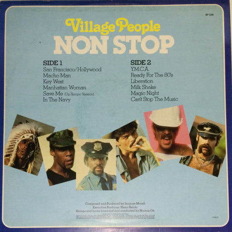 Village People : Non Stop (LP, Comp, Mixed)