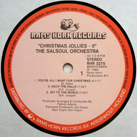 The Salsoul Orchestra : Christmas Jollies II (12", Single)
