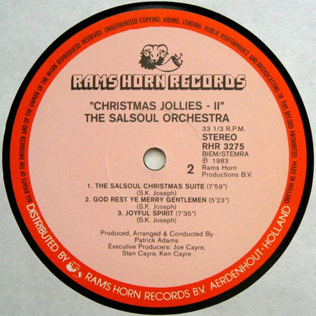 The Salsoul Orchestra : Christmas Jollies II (12", Single)