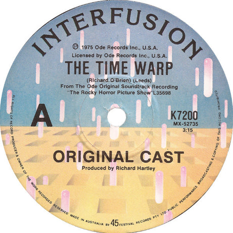 The Rocky Horror Picture Show Original Cast* : The Time Warp (7", Single, 1st)