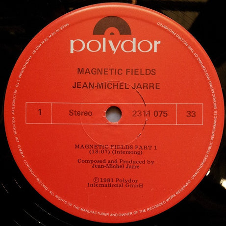Jean-Michel Jarre : Magnetic Fields (LP, Album)