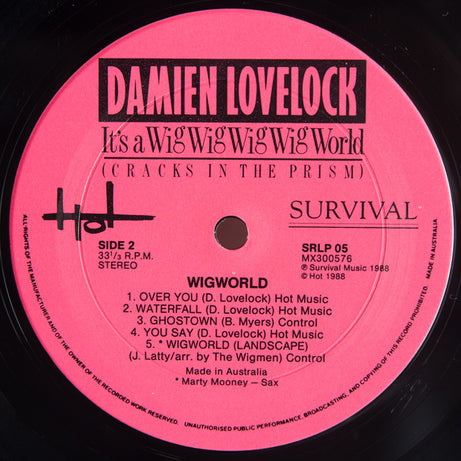 Damien Lovelock : It's A Wig Wig Wig Wig World (Cracks In The Prism) (LP, Album)