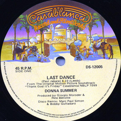 Donna Summer / Love & Kisses : Last Dance / Thank God It's Friday (12", Single)