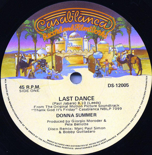 Donna Summer / Love & Kisses : Last Dance / Thank God It's Friday (12", Single)