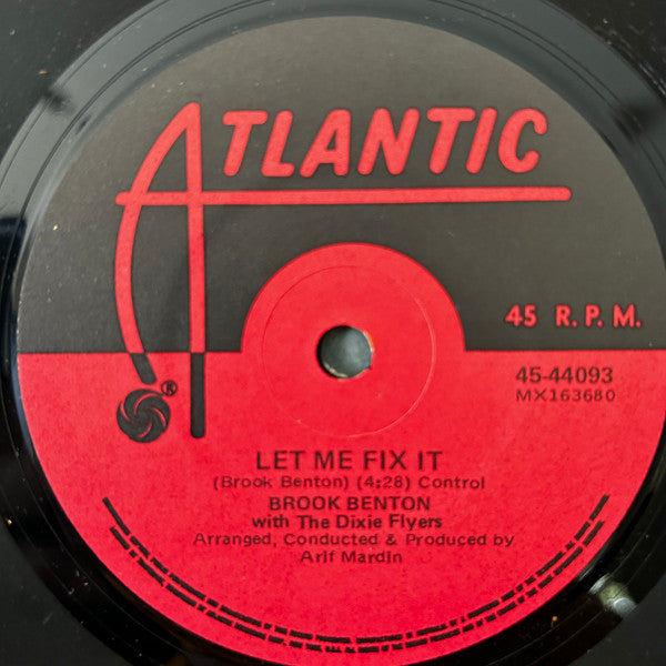 Brook Benton With The Dixie Flyers : Shoes (7")