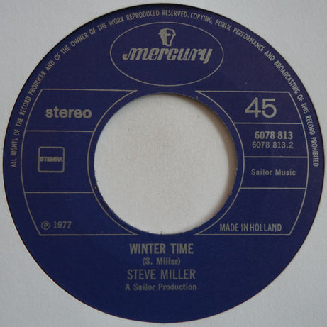 Steve Miller Band : Swingtown / Wintertime (7", Single)