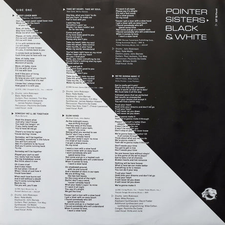 Pointer Sisters : Black & White (LP, Album)