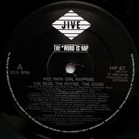 The Wee Papa Girl Rappers* : The Beat, The Rhyme, The Noise (LP, Album)