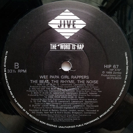 The Wee Papa Girl Rappers* : The Beat, The Rhyme, The Noise (LP, Album)