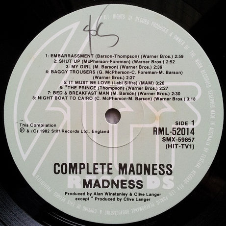 Madness : Complete Madness (LP, Comp, Gat)