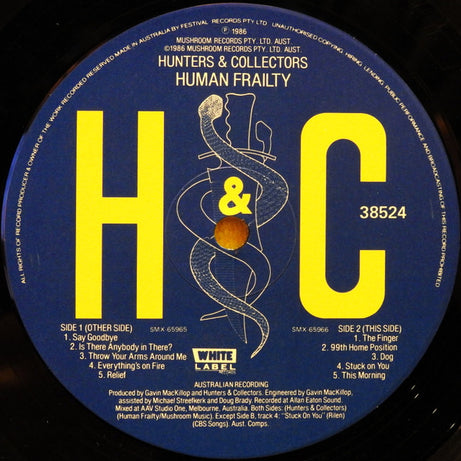 Hunters & Collectors : Human Frailty (LP, Album)