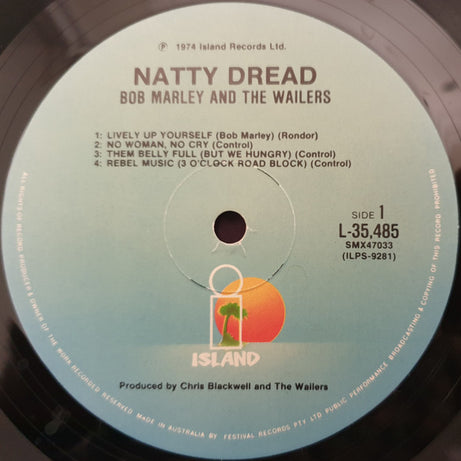 Bob Marley & The Wailers : Natty Dread (LP, Album, RE)