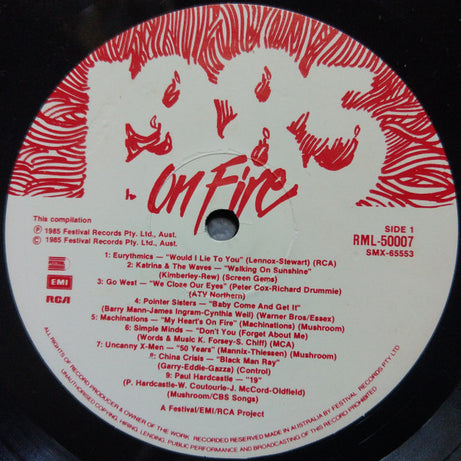 Various : 1985 On Fire (LP, Comp)