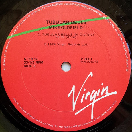 Mike Oldfield : Tubular Bells (LP, Album, RE)