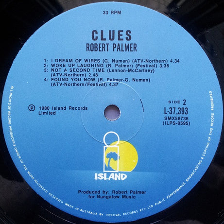 Robert Palmer : Clues (LP, Album, RE)