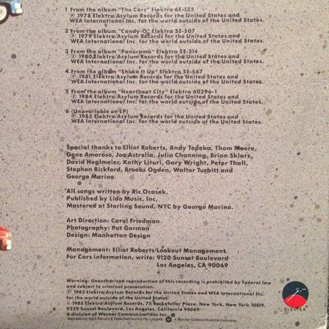 The Cars : Greatest Hits (LP, Comp)