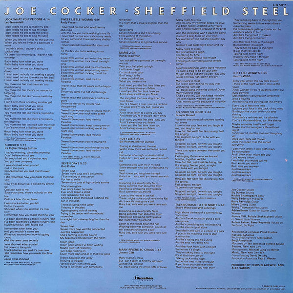 Joe Cocker : Sheffield Steel (LP, Album)