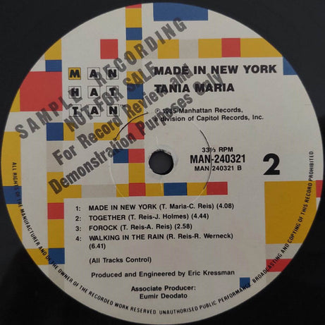 Tania Maria : Made In New York (LP, Album, Promo)