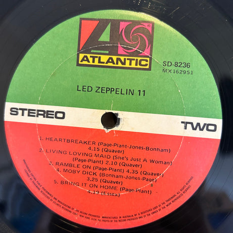 Led Zeppelin : Led Zeppelin II (LP, Album, RE)