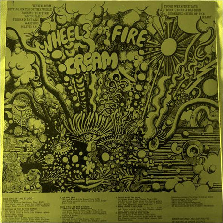 Cream (2) : Wheels Of Fire - In The Studio (LP, Album)