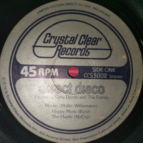 Gino Dentie And The Family : Direct Disco (12", Ltd, Gra)