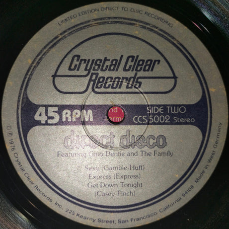 Gino Dentie And The Family : Direct Disco (12", Ltd, Gra)