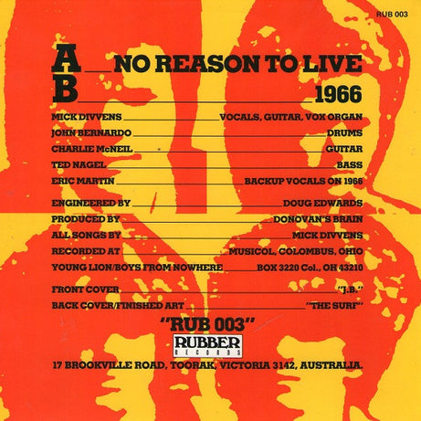Boys From Nowhere : No Reason To Live (7", Red)