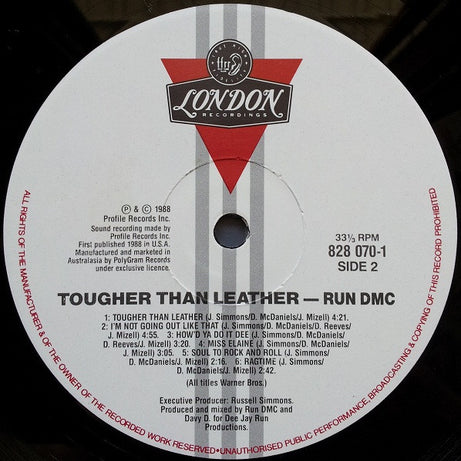 Run-DMC : Tougher Than Leather (LP, Album)