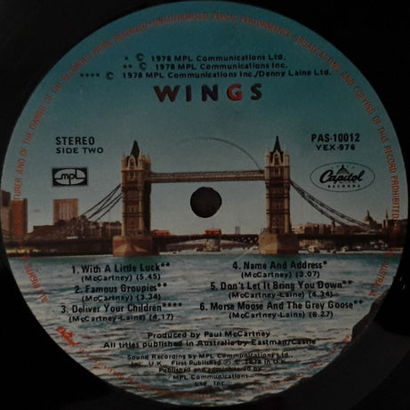 Wings (2) : London Town (LP, Album)