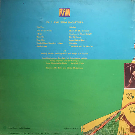 Paul & Linda McCartney : Ram (LP, Album)