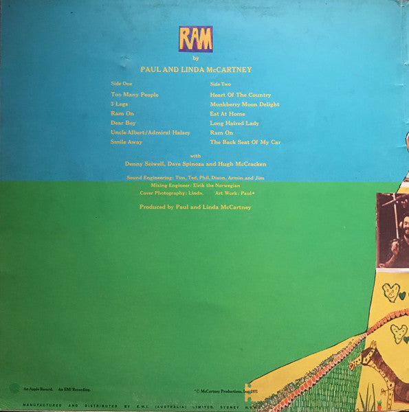 Paul & Linda McCartney : Ram (LP, Album)