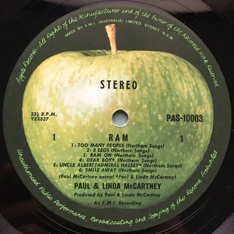 Paul And Linda McCartney* : Ram (LP, Album)