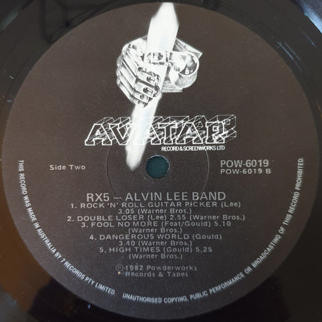 Alvin Lee : RX5 (LP, Album)