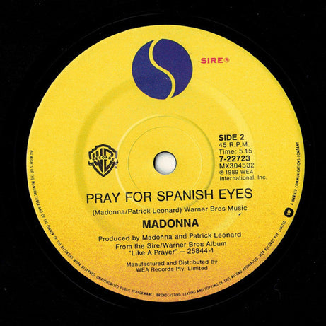 Madonna : Oh Father (7", Single)