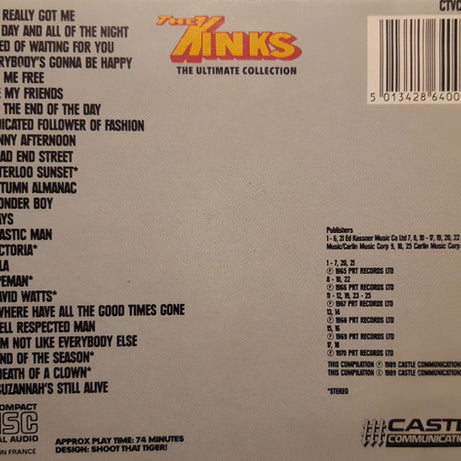 The Kinks : The Ultimate Collection (CD, Comp)