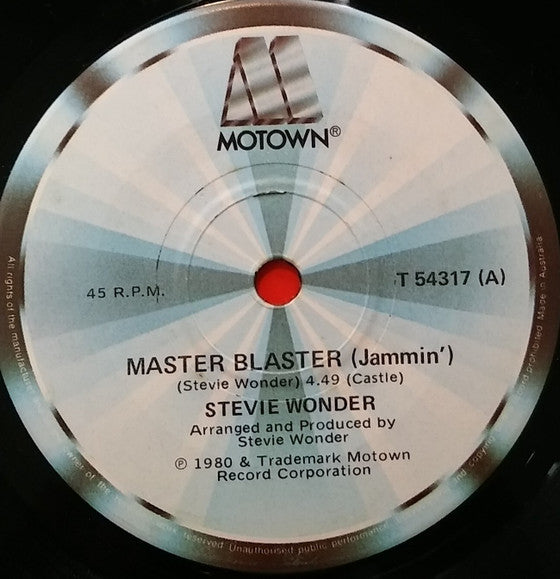 Stevie Wonder : Master Blaster (Jammin') (7", Single)