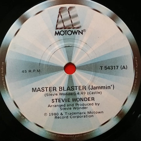 Stevie Wonder : Master Blaster (Jammin') (7", Single)