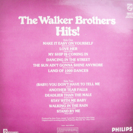 The Walker Brothers : Hits (LP, Comp, RE)