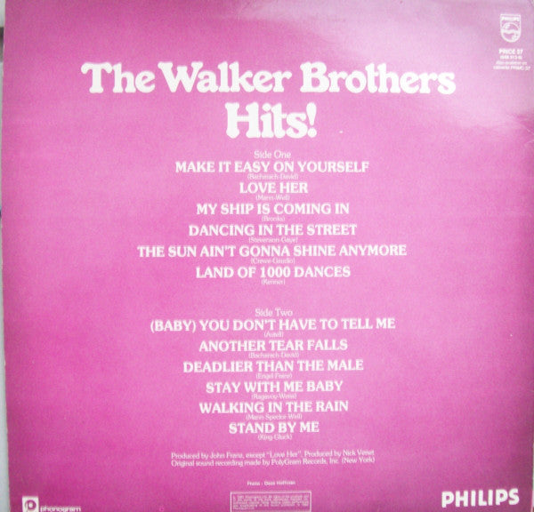 The Walker Brothers : Hits (LP, Comp, RE)