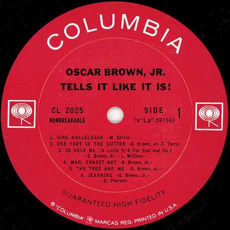 Oscar Brown Jr. : Tells It Like It Is! (LP, Album, Mono)