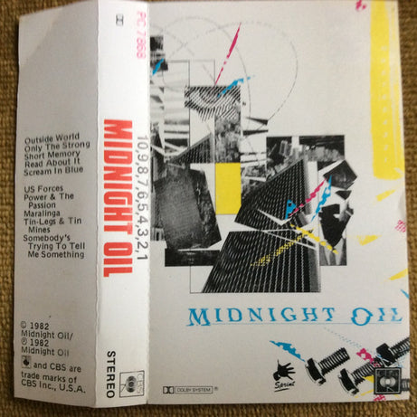 Midnight Oil : 10, 9, 8, 7, 6, 5, 4, 3, 2, 1 (Cass, Album)