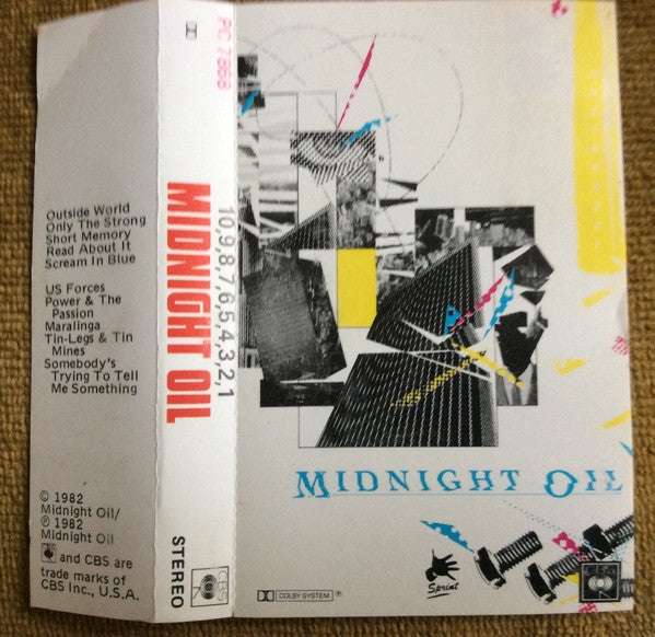 Midnight Oil : 10, 9, 8, 7, 6, 5, 4, 3, 2, 1 (Cass, Album)