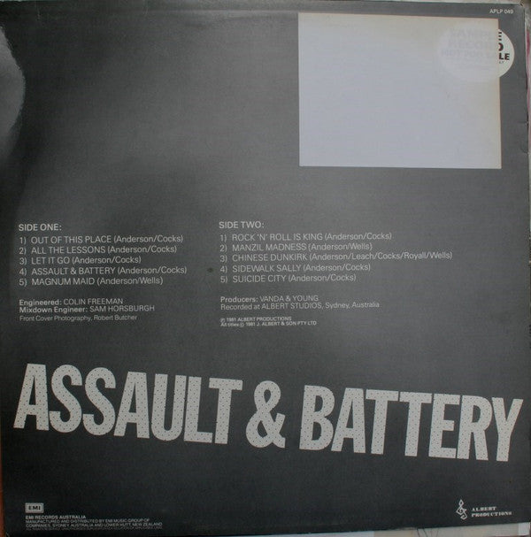 Rose Tattoo : Assault & Battery (LP, Album)