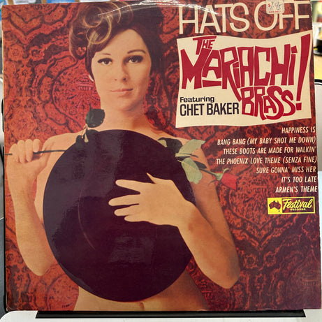 The Mariachi Brass Featuring Chet Baker : Hats Off (LP, Album, Mono)