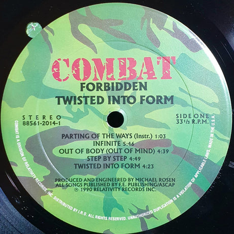 Forbidden (3) : Twisted Into Form (LP, Album)