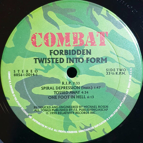 Forbidden (3) : Twisted Into Form (LP, Album)